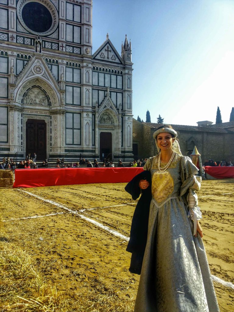 historic parade in piazza santa croce