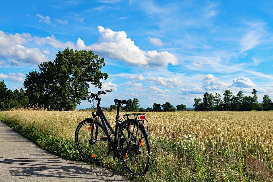 bicycle in the countryside of Tuscany