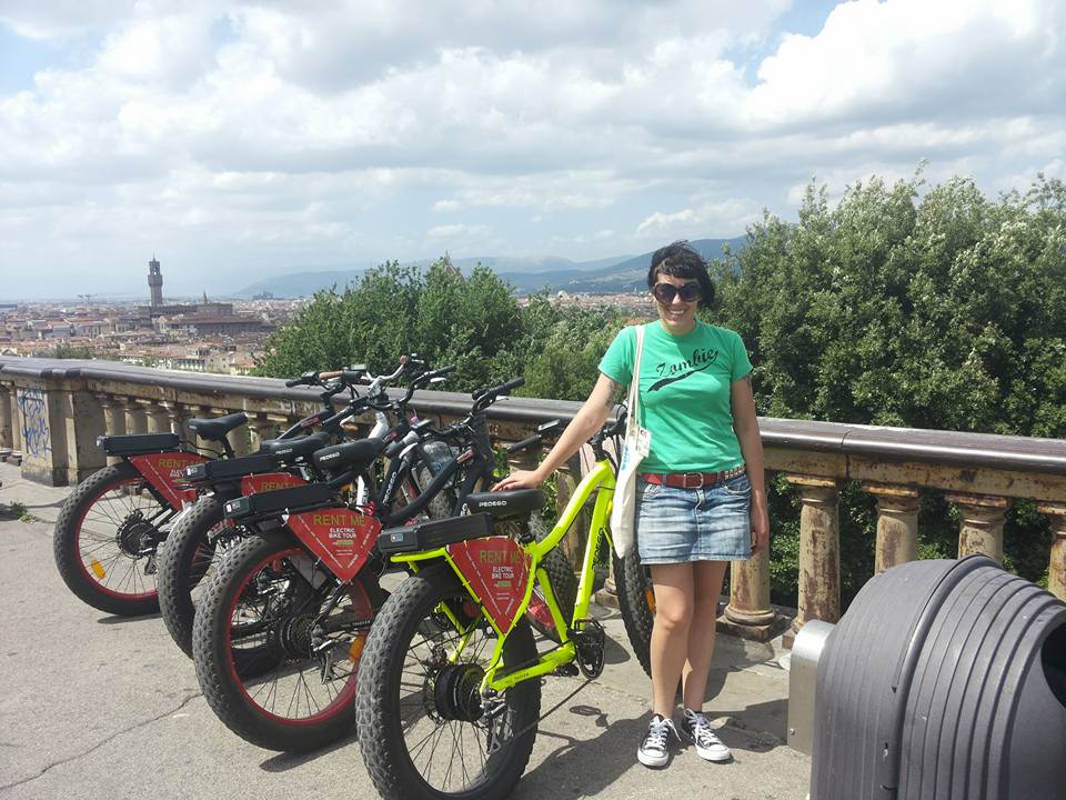 electric bike tour at piazzale Michelangelo