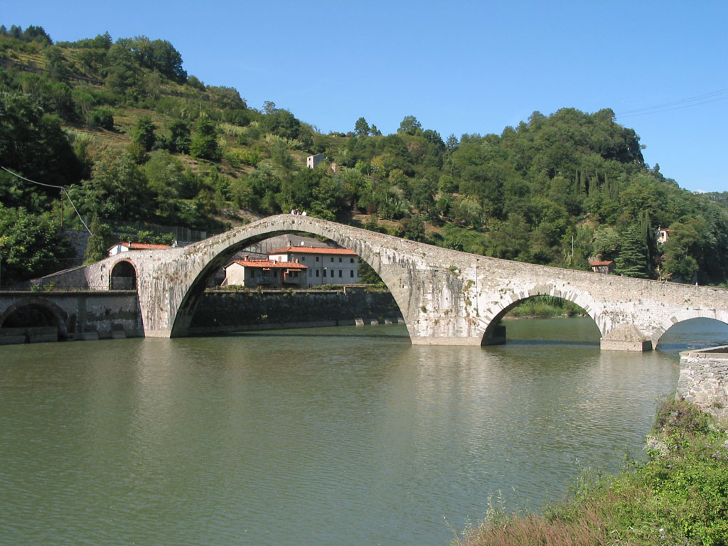 The Devil's Bridge of Borgo a Mozzano, Tuscany