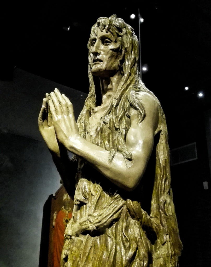 wooden Magdalene by Donatello