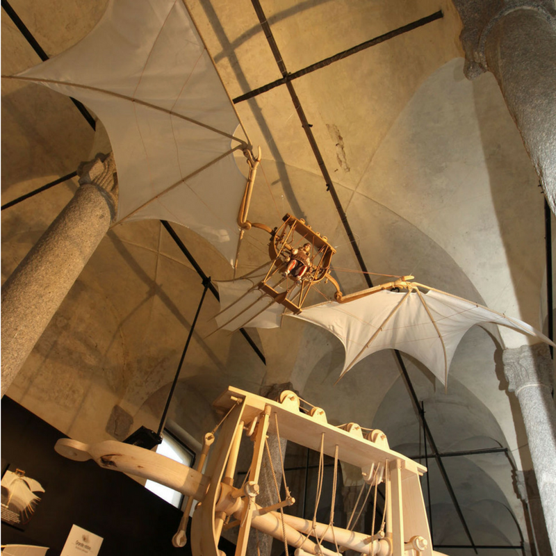 Grande Nibbio flying Machine by Leonardo da Vinci