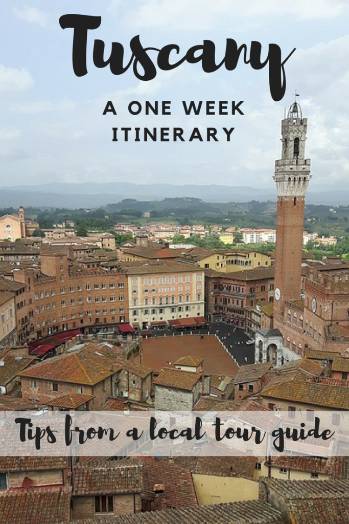 one week in tuscany itinerary
