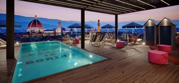 hotels with rooftop pool in Florence