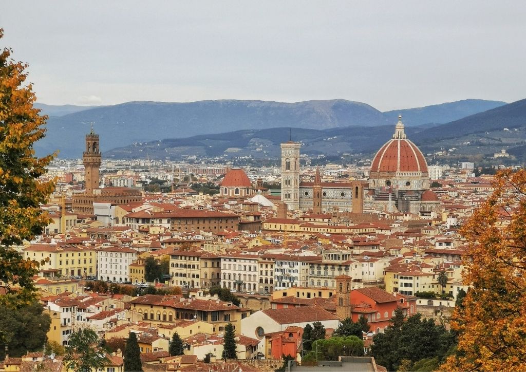view of Florence in fall