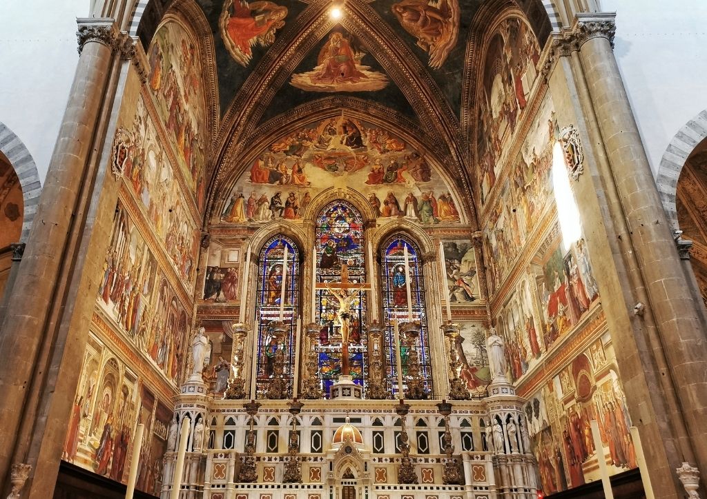 tornabuoni chapel and frescos by ghirlandaio