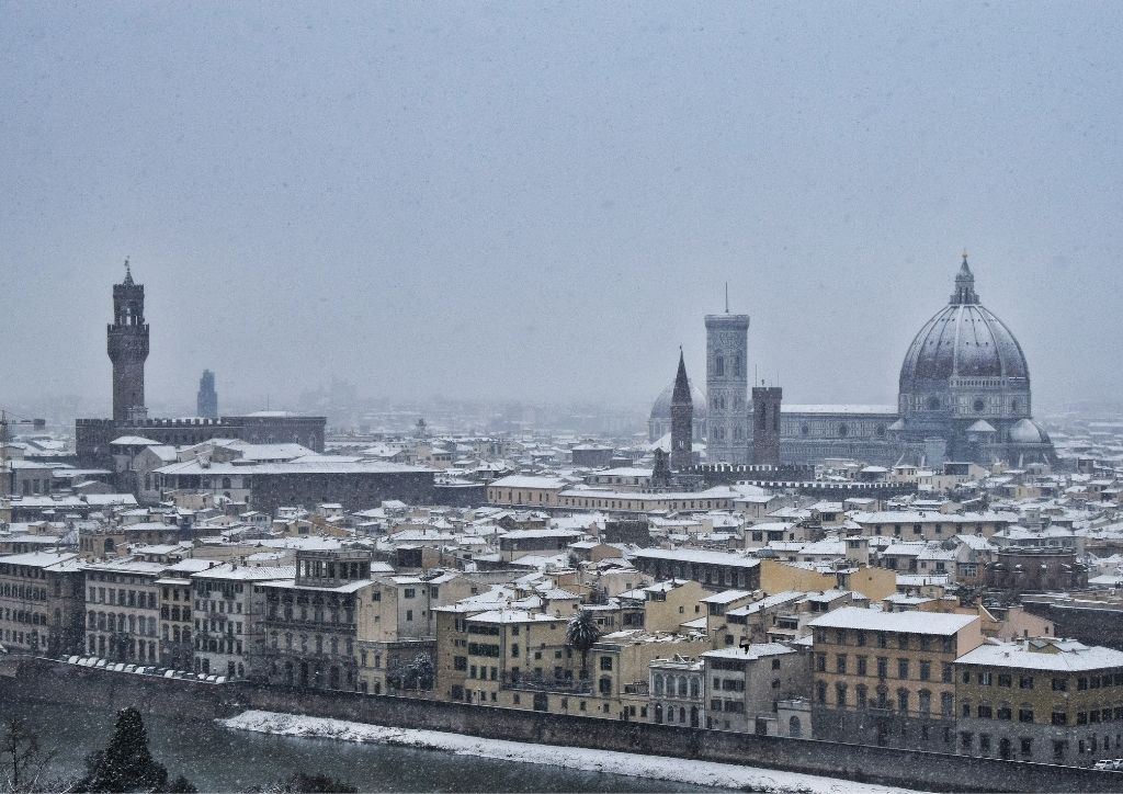 winter snow in Florence