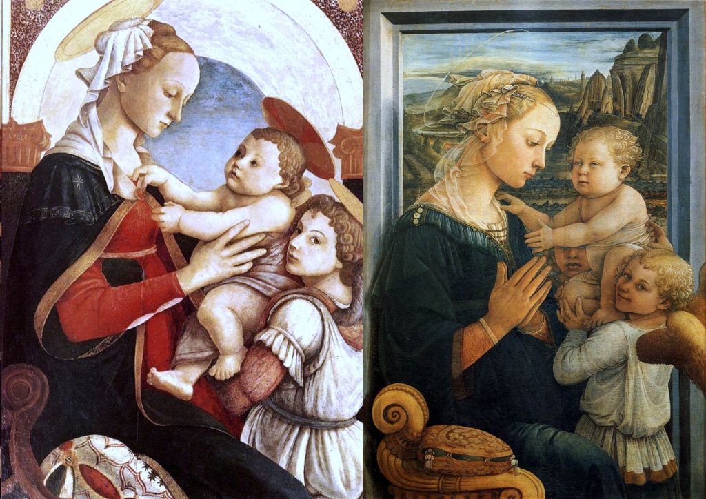 Botticelli's first painting at the Innocenti museum in Florence