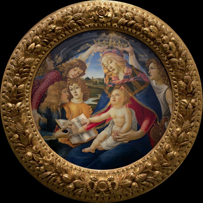madonna of the magnificat, Uffizi, Florence