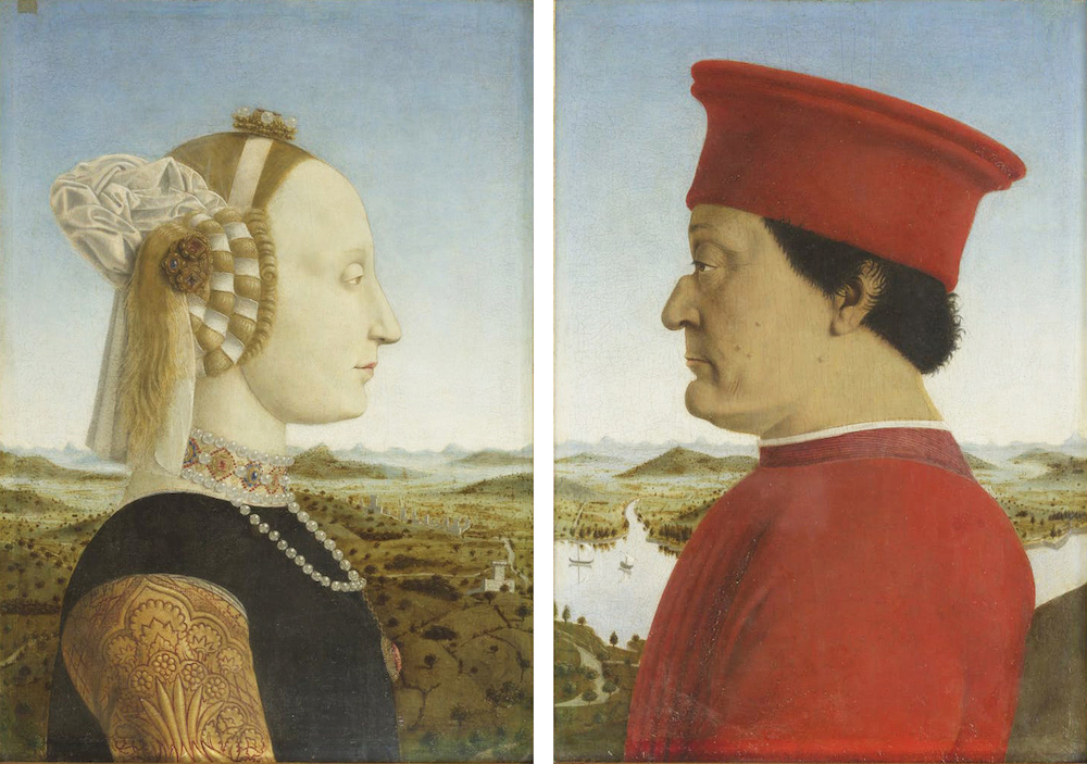 portraits of the Dukes of Urbino by Piero della Francesca