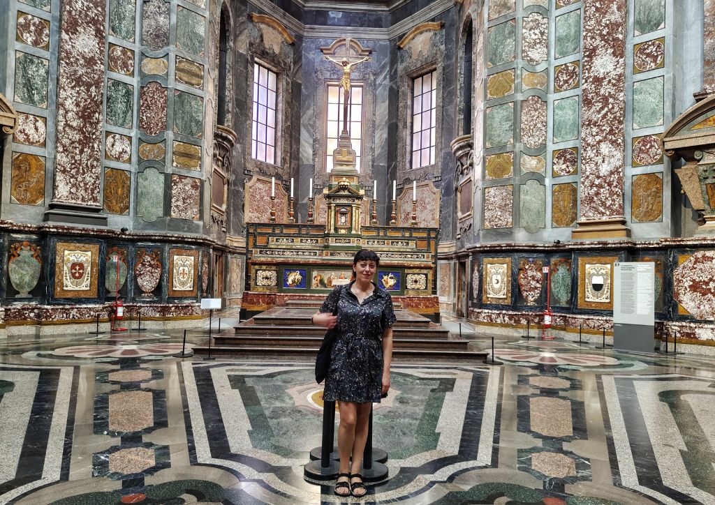 chapel of the princes, in the Medici chapels in Florence. Italy