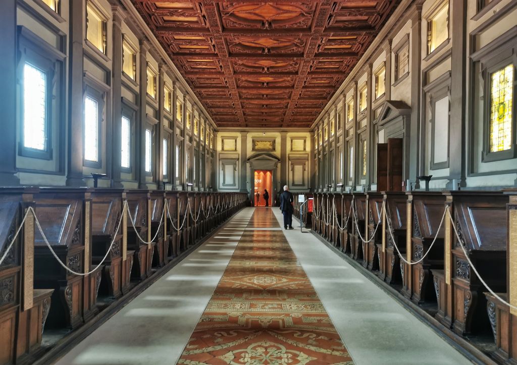 Laurentian Library by Michelangelo, at the church of San Lorenzo in Florence