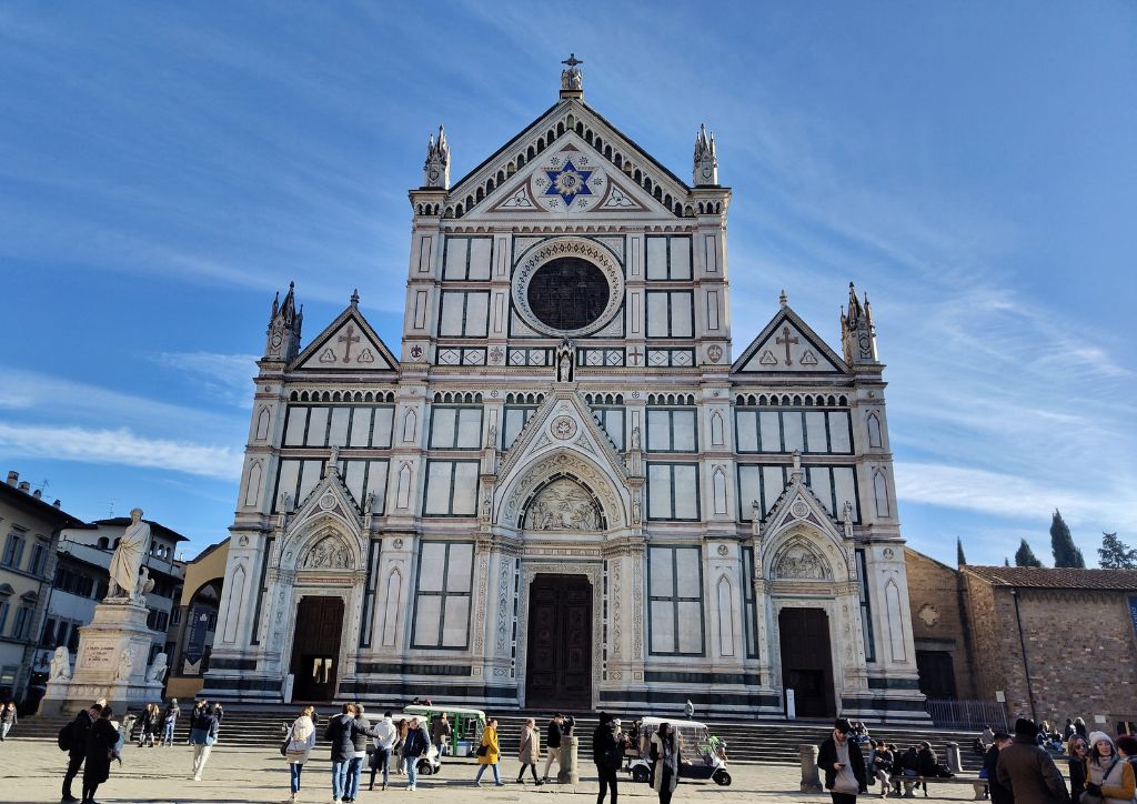 facade of the church of santa croce in Florence