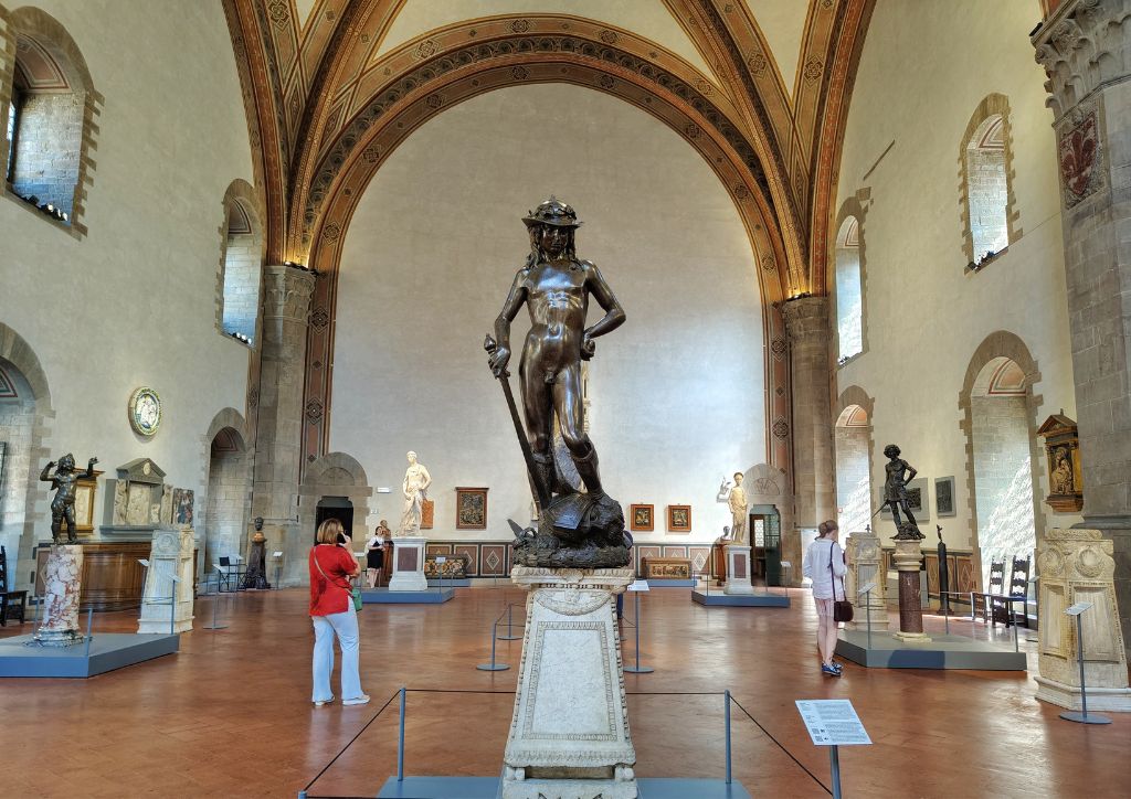 bronze sculpture of david by Donatello